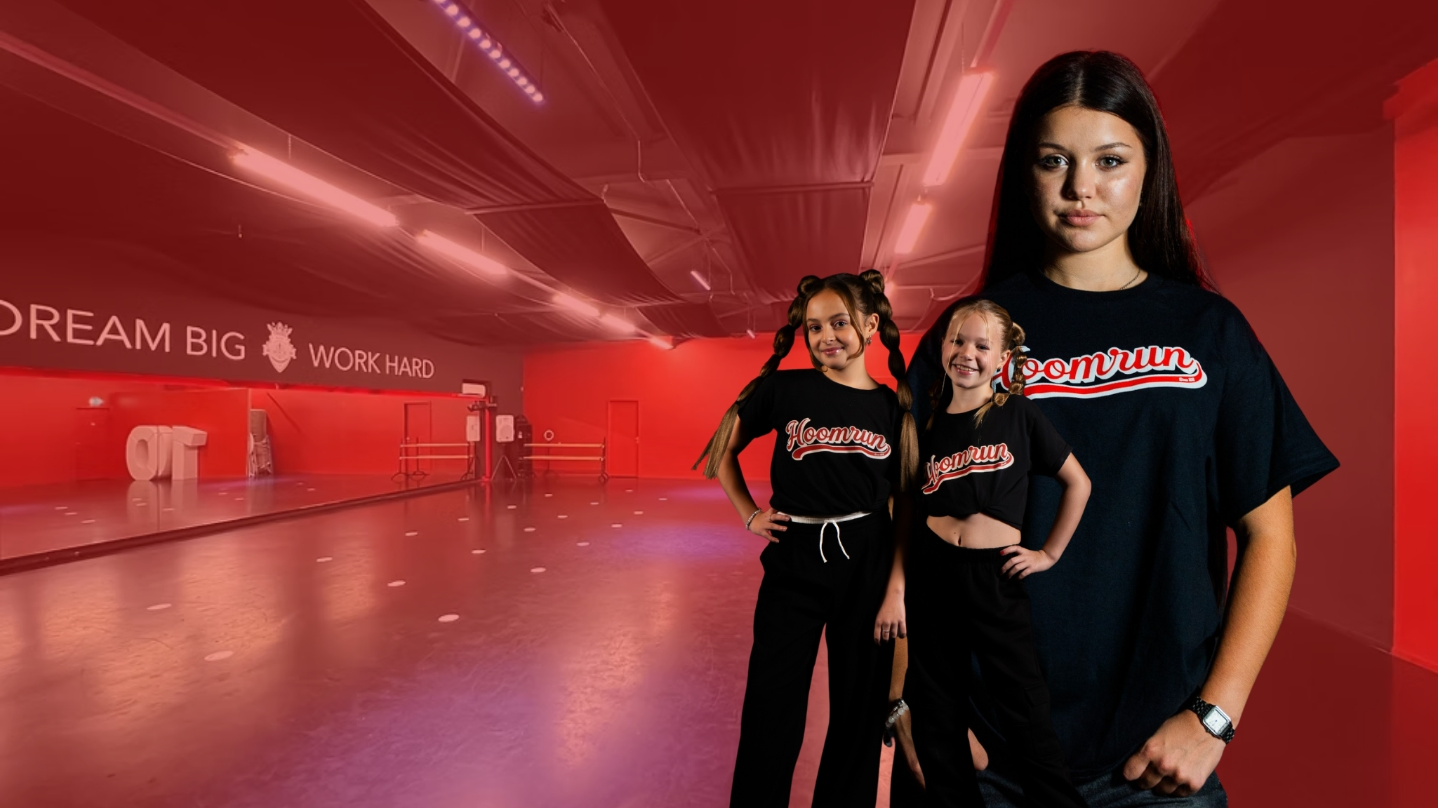 Hoomrun dansers in de studio in Helmond